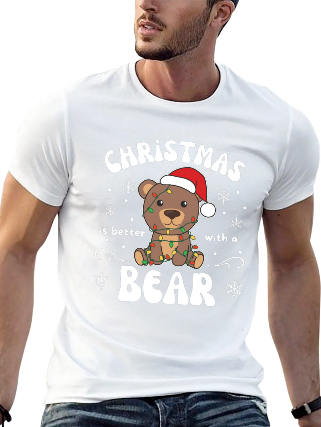 Christmas Bear T-Shirt: Holiday Cheer