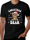 Christmas Bear T-Shirt: Holiday Cheer