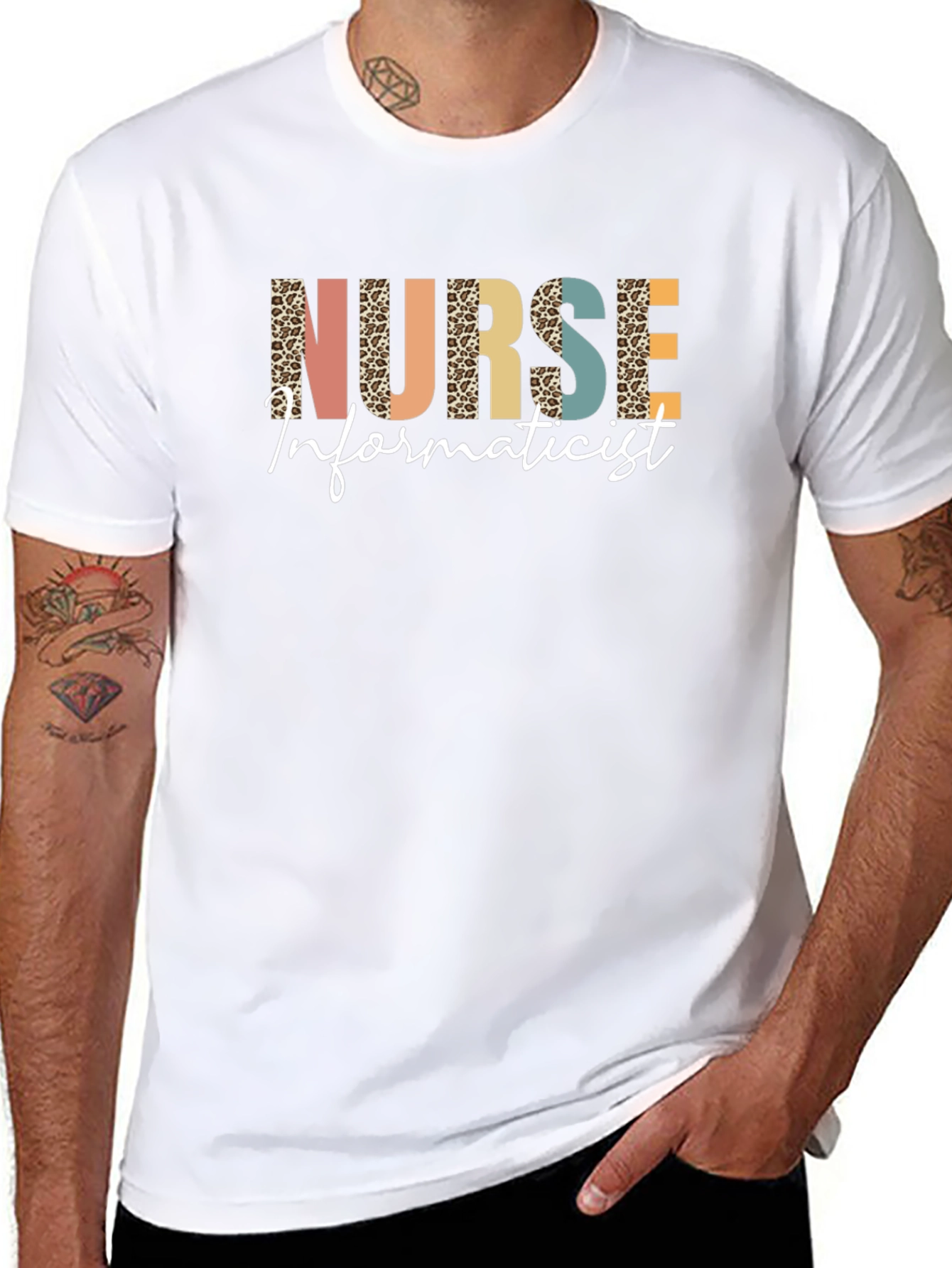 Nurse Informaticist Leopard Print T-Shirt