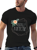 Basically A Detective T-Shirt - Novelty Tee