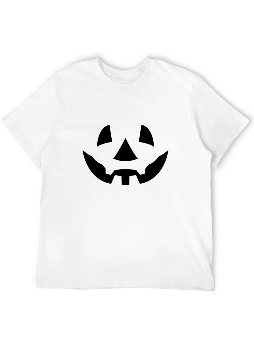 Spooky Pumpkin Face Black T-Shirt Halloween Tee