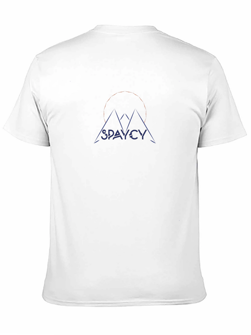 Spaycy Mountain Graphic Black T-Shirt
