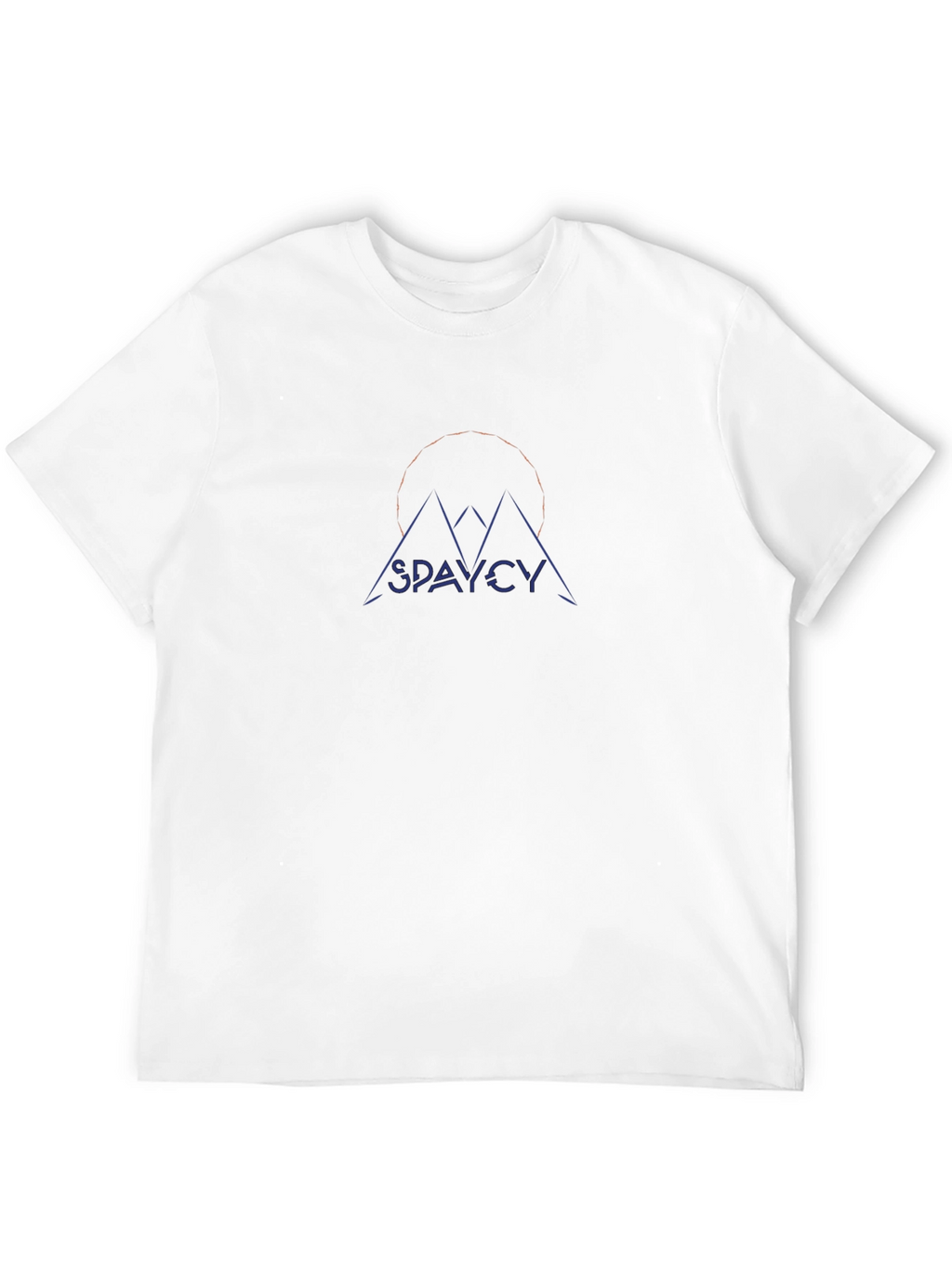 Spaycy Mountain Graphic Black T-Shirt