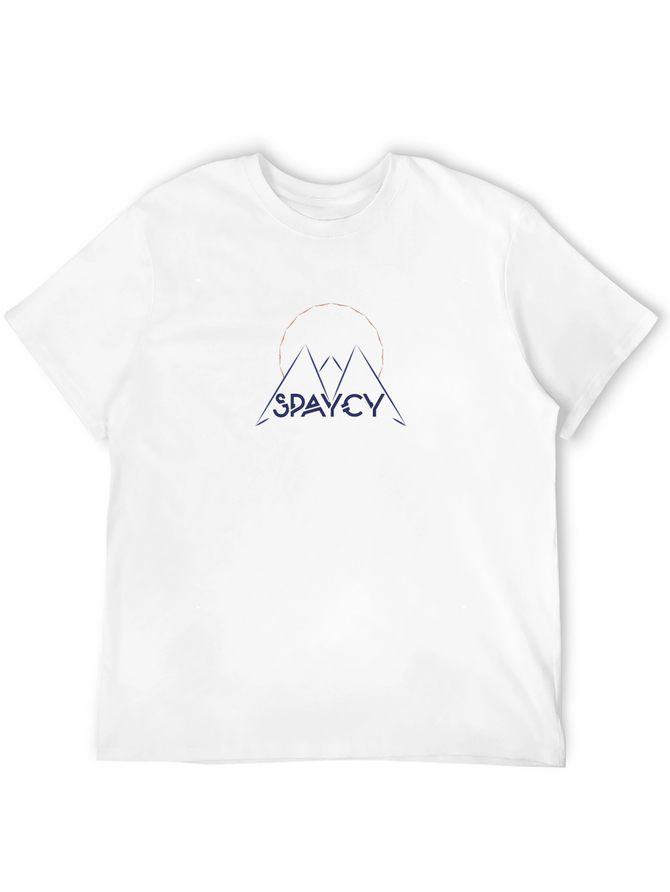 Spaycy Mountain Graphic Black T-Shirt