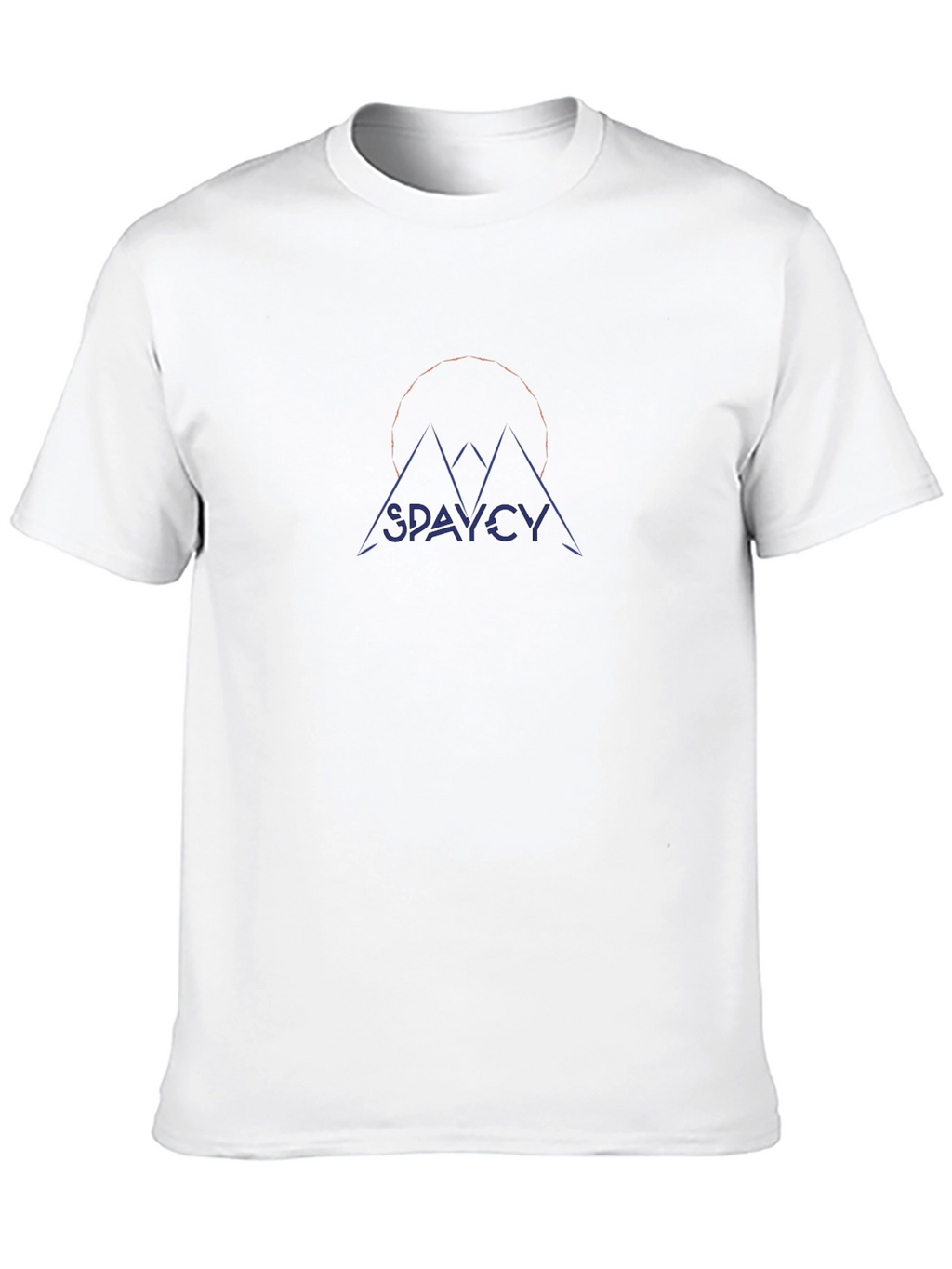 Spaycy Mountain Graphic Black T-Shirt