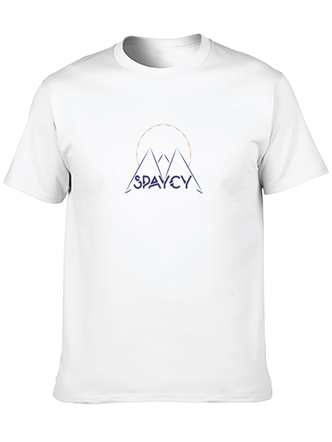 Spaycy Mountain Graphic Black T-Shirt