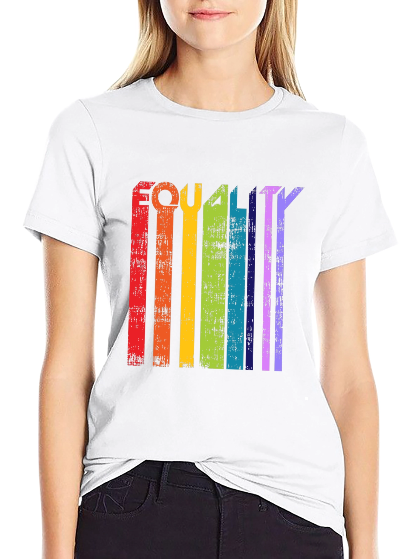 Equality Rainbow Striped T-Shirt