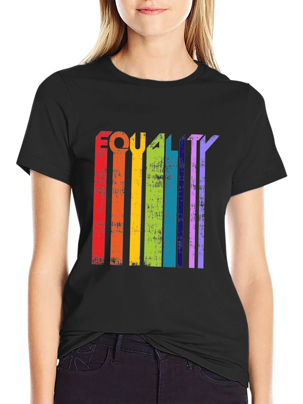 Equality Rainbow Striped T-Shirt