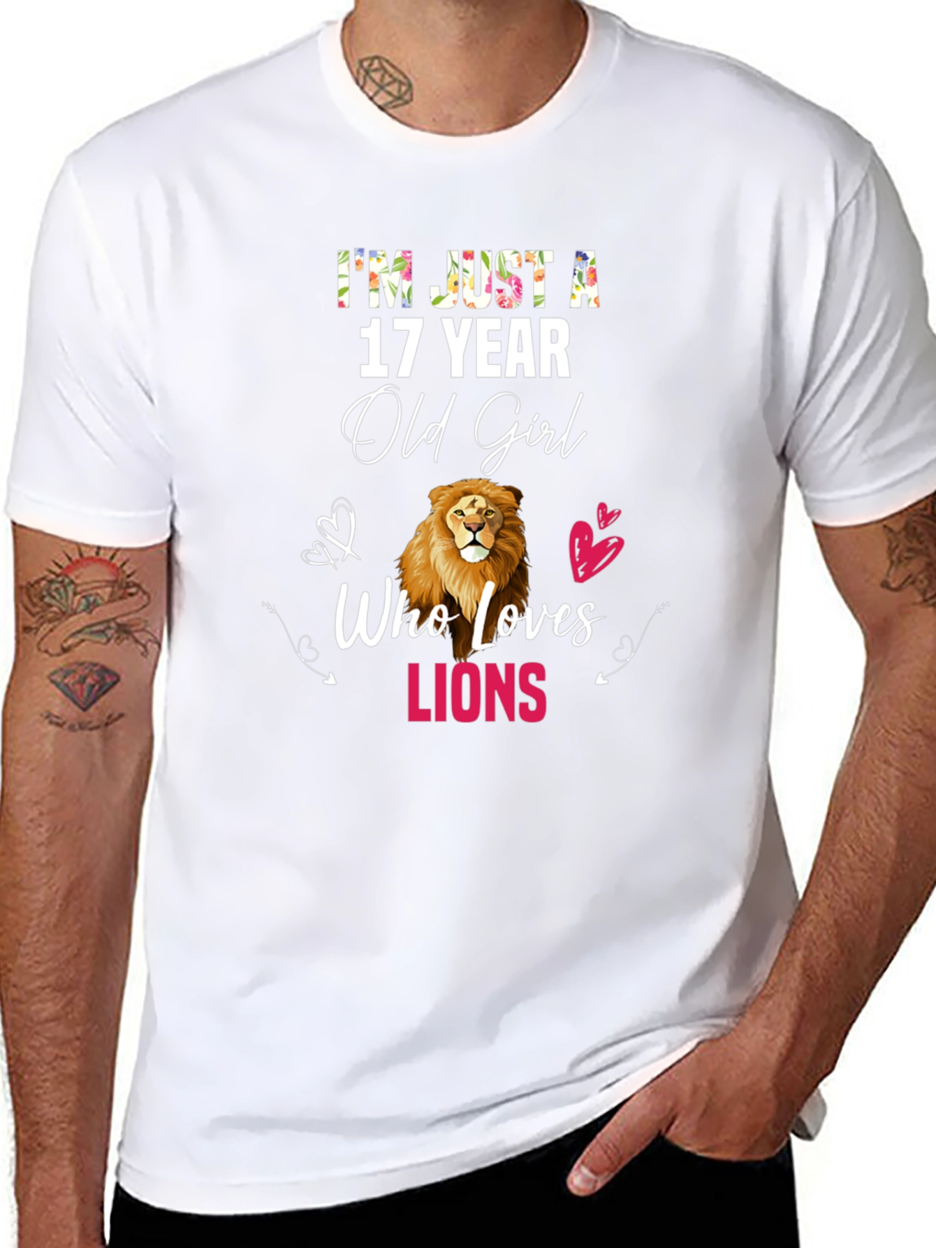 17 Year Old Girl Who Loves Lions T-Shirt