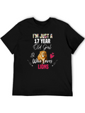 17 Year Old Girl Who Loves Lions T-Shirt