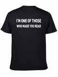 Funny I Made You Read Black T-Shirt