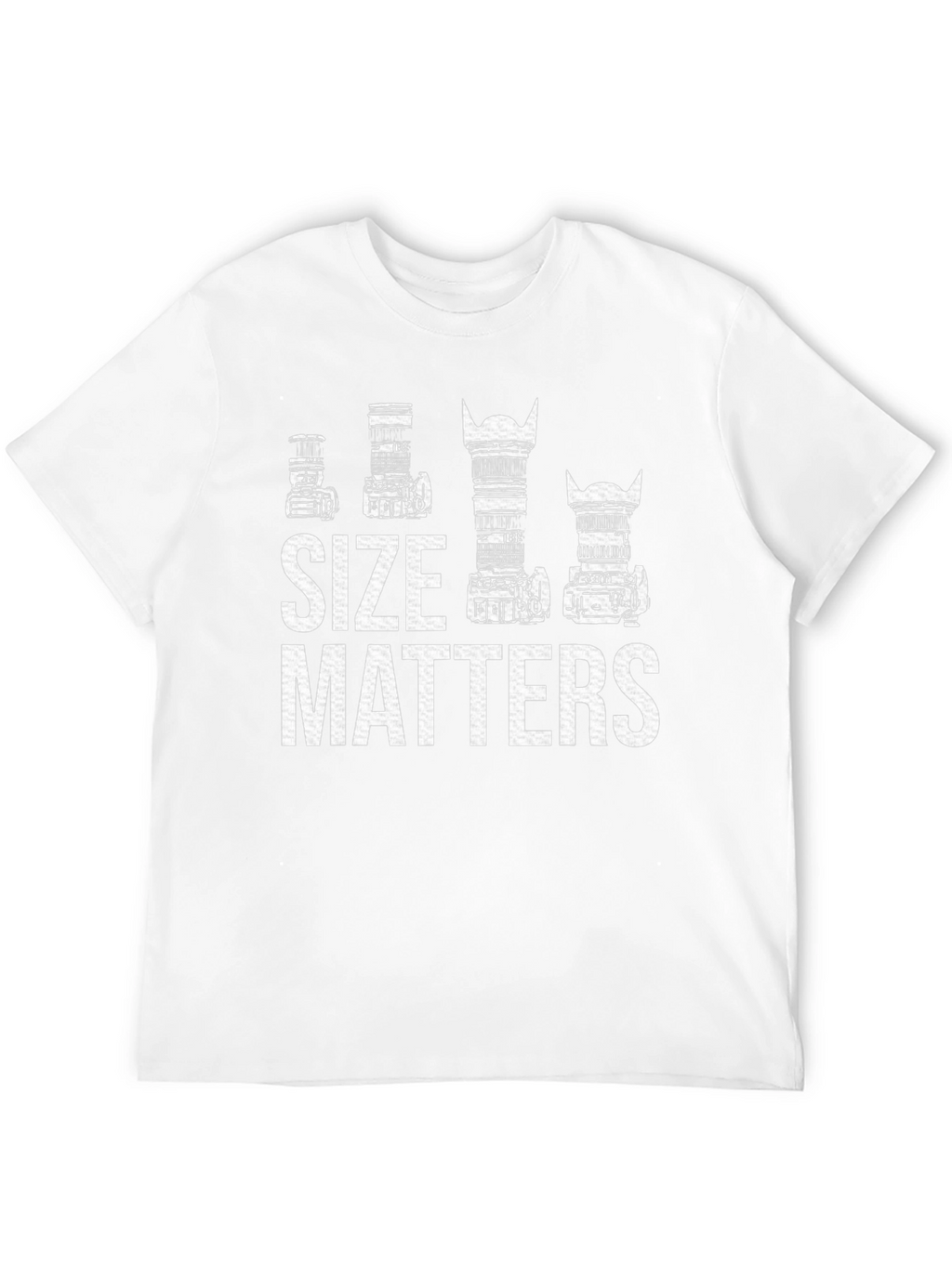 Size Matters Camera Lens T-Shirt Photography Gift