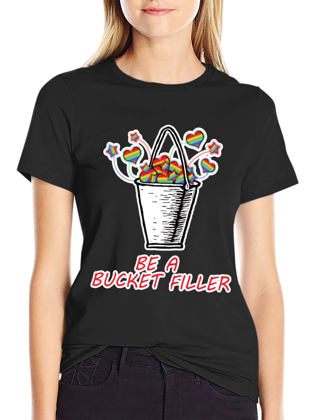 Be a Bucket Filler T-Shirt Pride Hearts Stars