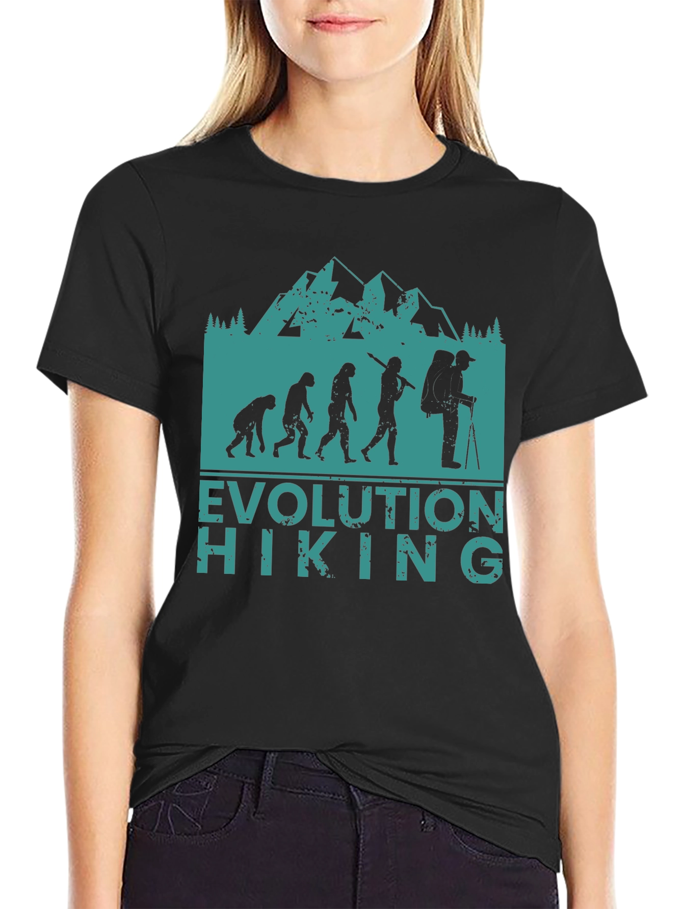 Evolution of Hiking Tee - Nature Lover Apparel