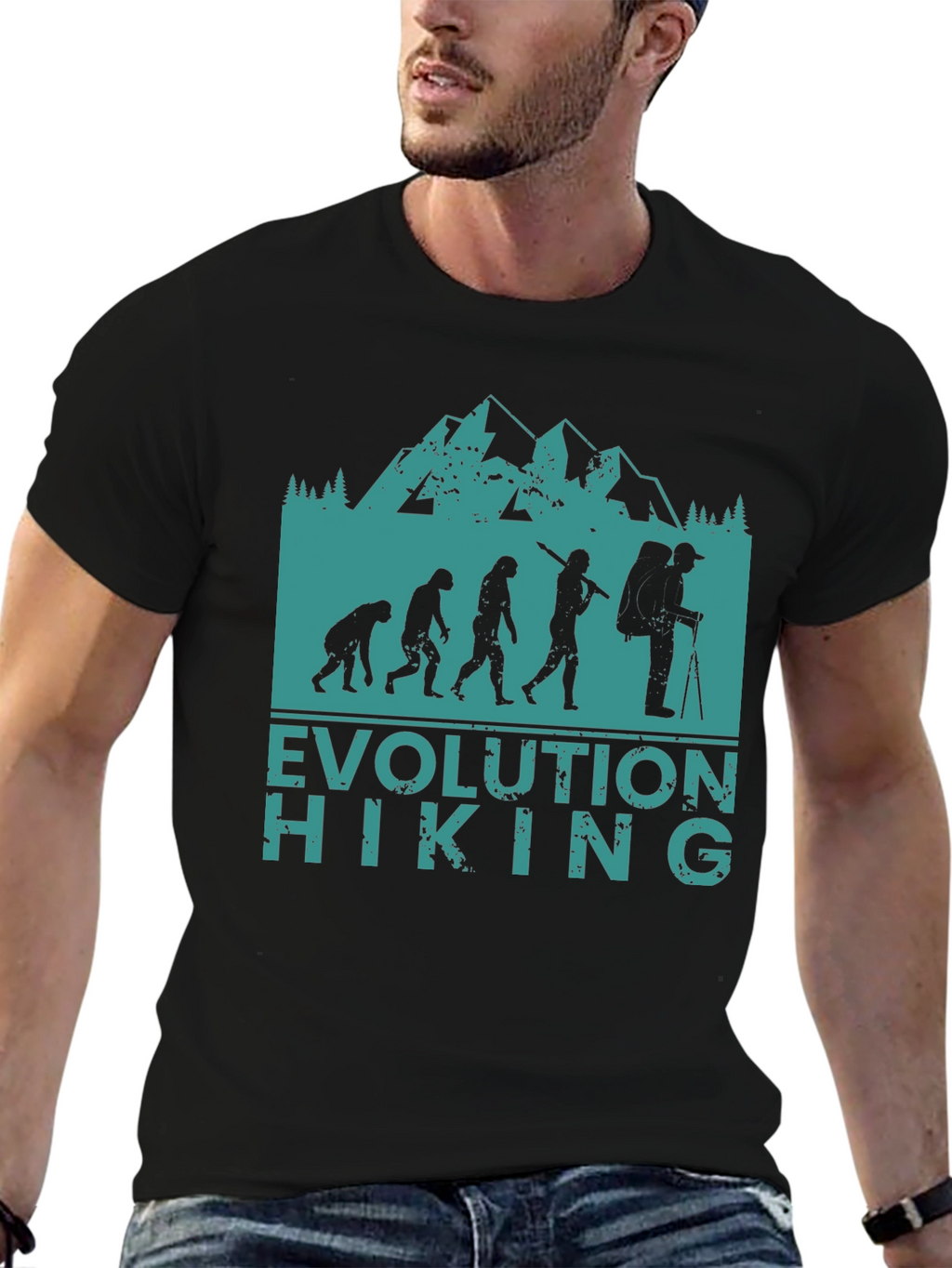 Evolution of Hiking Tee - Nature Lover Apparel