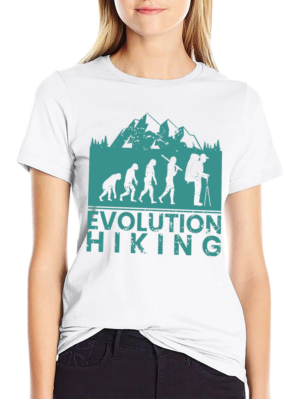 Evolution of Hiking Tee - Nature Lover Apparel