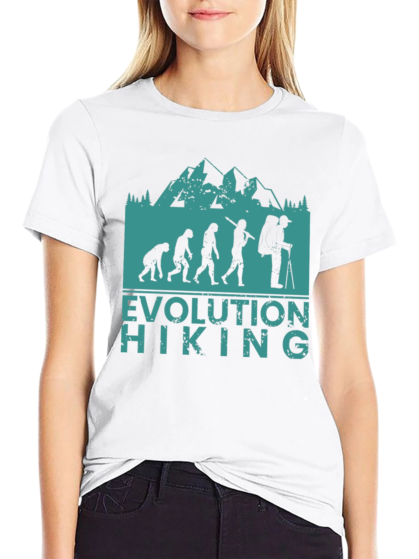 Evolution of Hiking Tee - Nature Lover Apparel