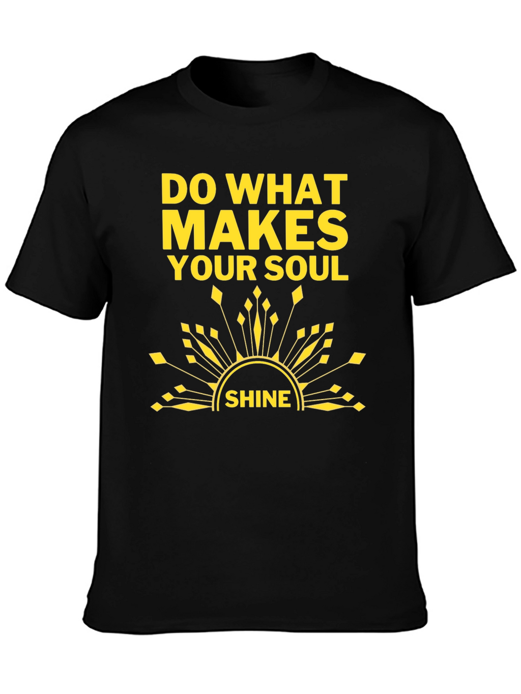 Soul Shine T-Shirt: Black Graphic Tee
