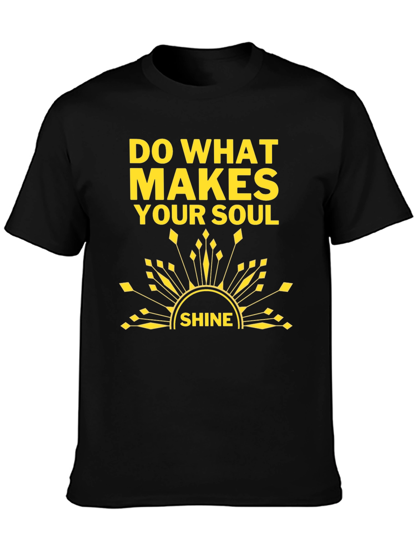 Soul Shine T-Shirt: Black Graphic Tee
