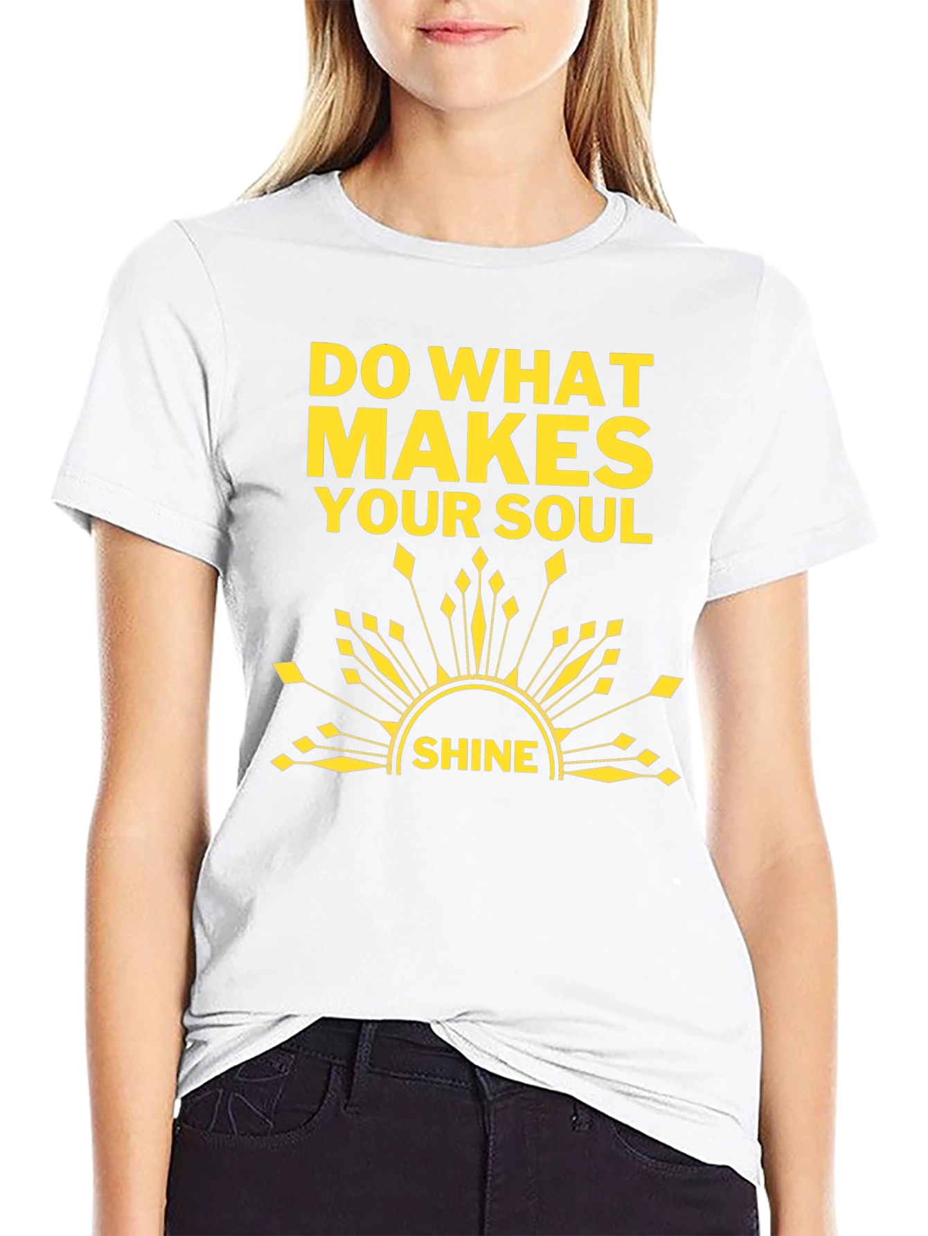 Soul Shine T-Shirt: Black Graphic Tee