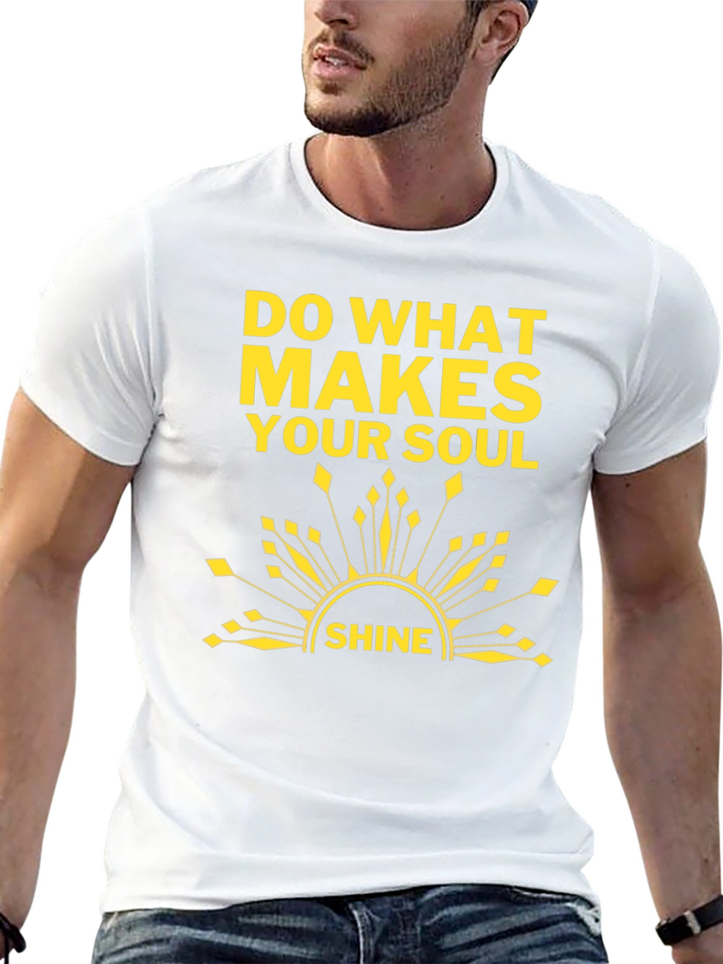 Soul Shine T-Shirt: Black Graphic Tee