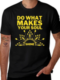 Soul Shine T-Shirt: Black Graphic Tee