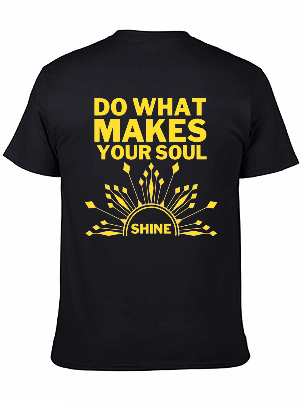 Soul Shine T-Shirt: Black Graphic Tee