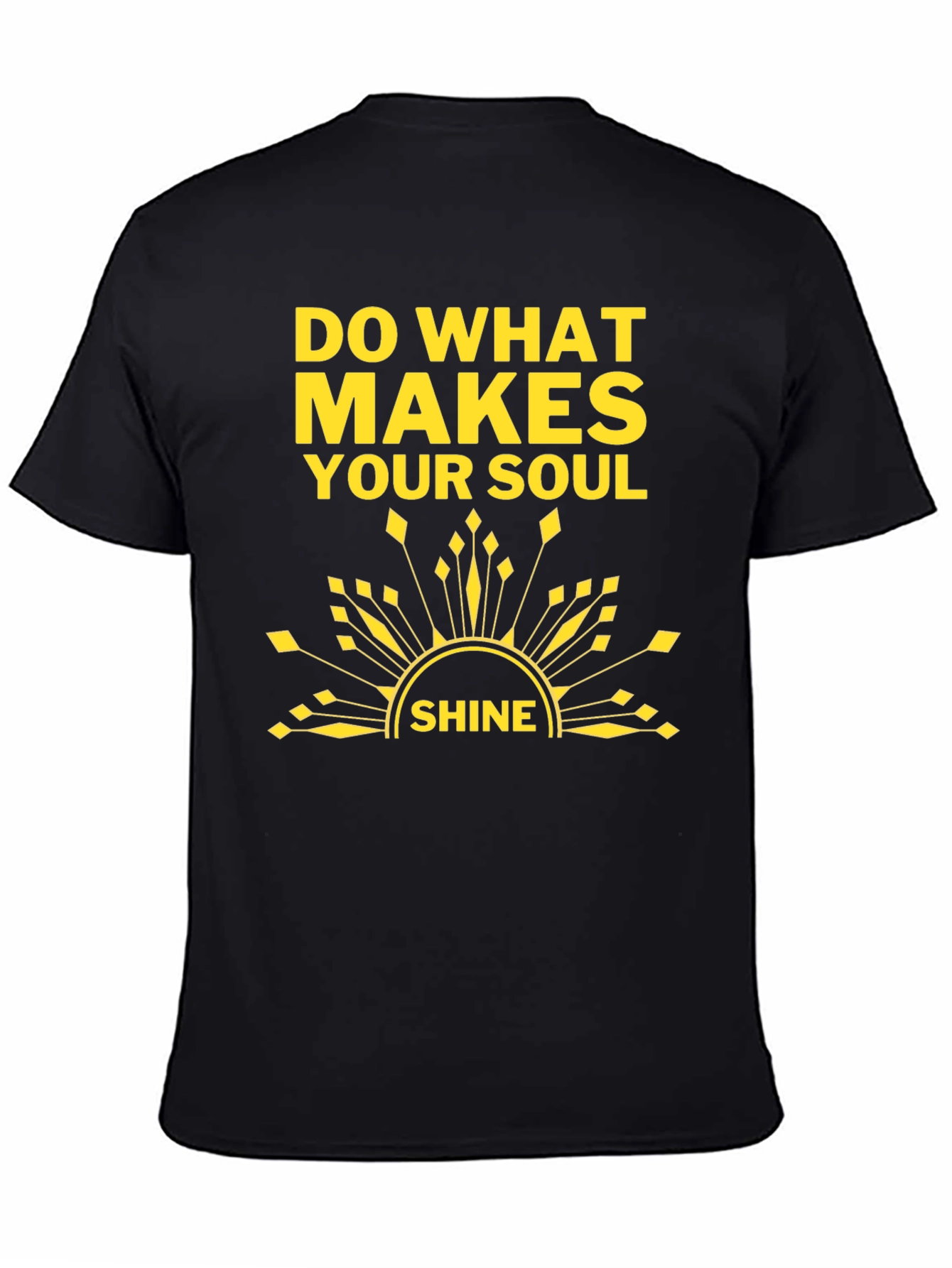 Soul Shine T-Shirt: Black Graphic Tee