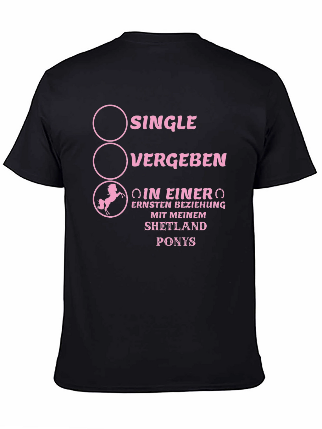 Shetland Pony Relationship Status Graphic Tee