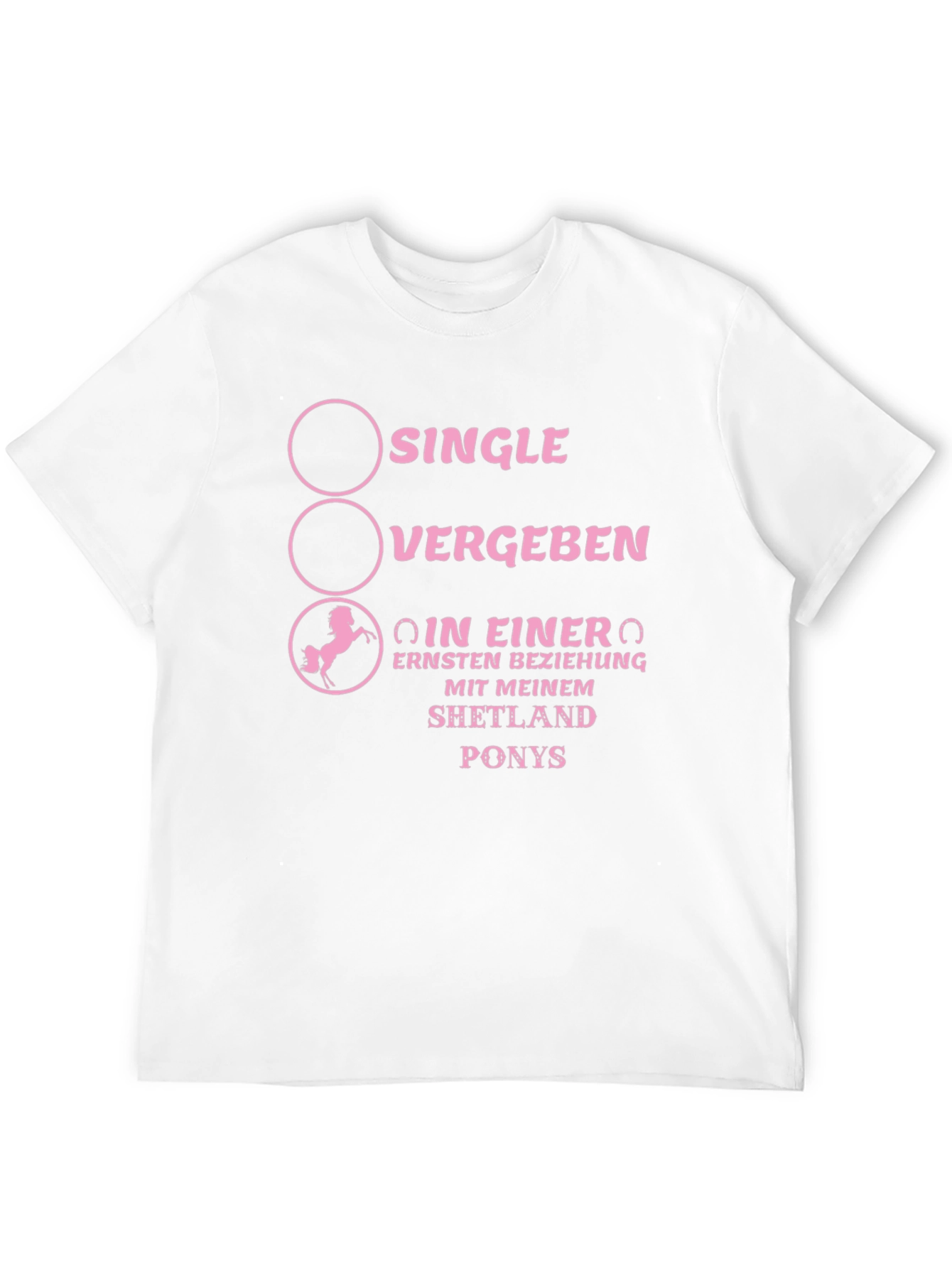 Shetland Pony Relationship Status Graphic Tee