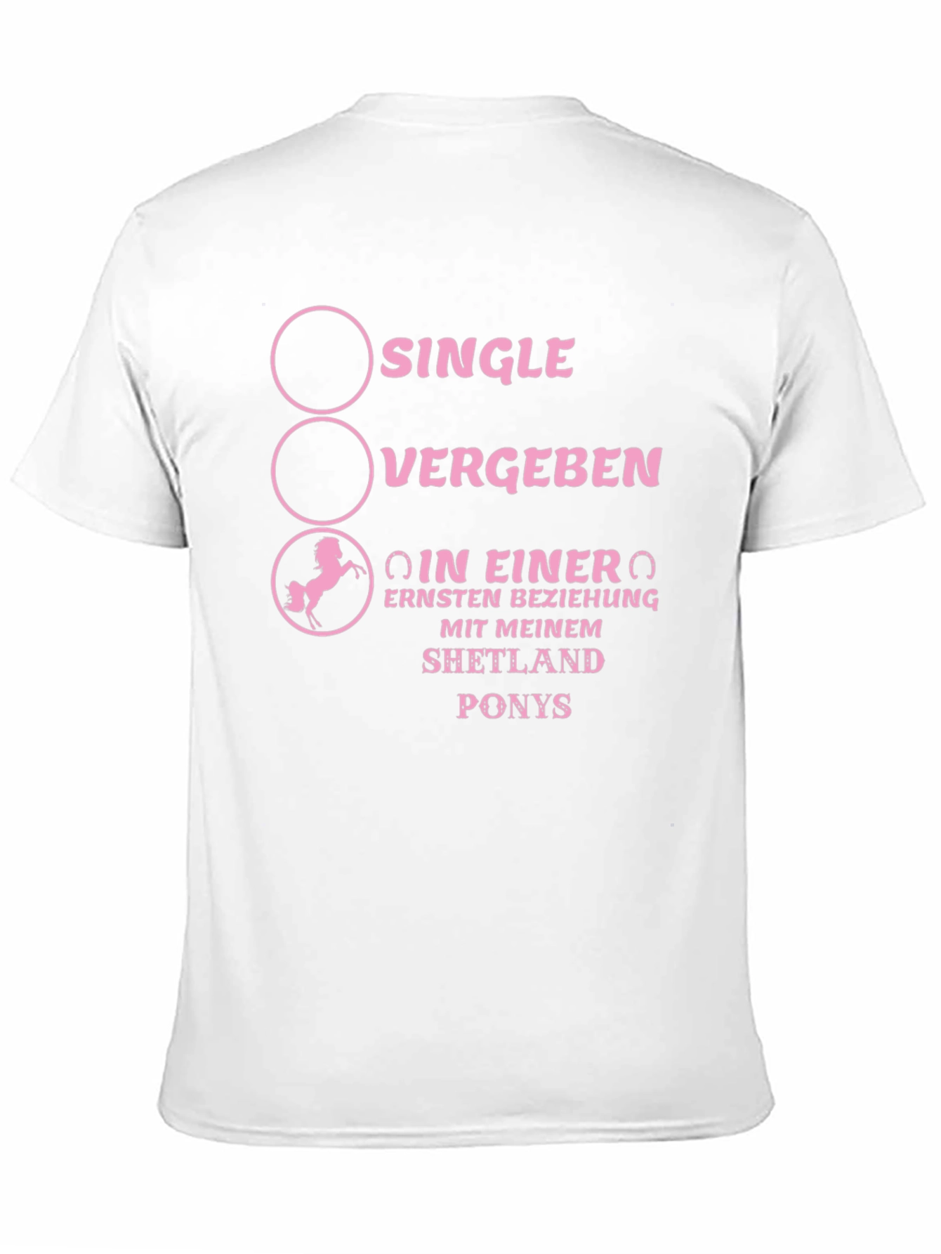 Shetland Pony Relationship Status Graphic Tee