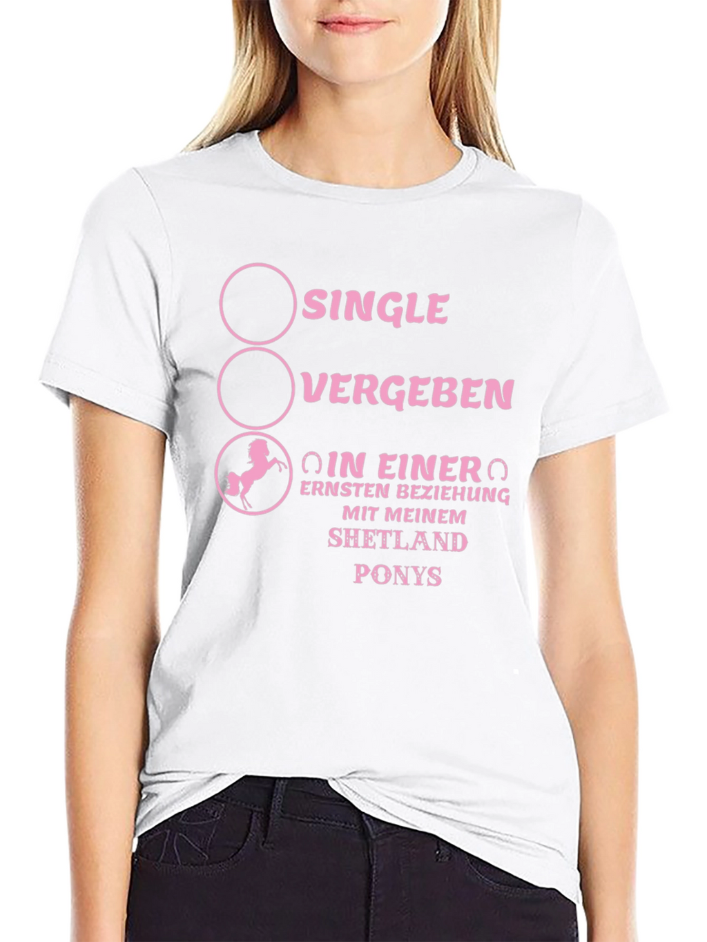 Shetland Pony Relationship Status Graphic Tee