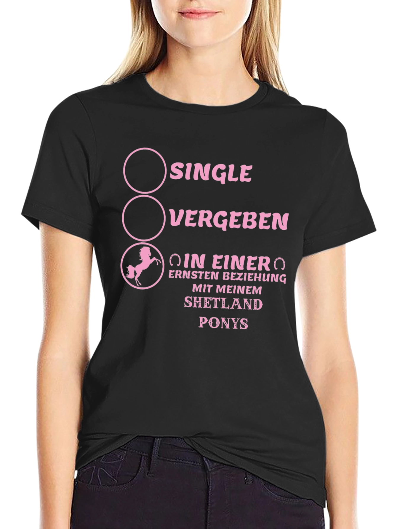 Shetland Pony Relationship Status Graphic Tee