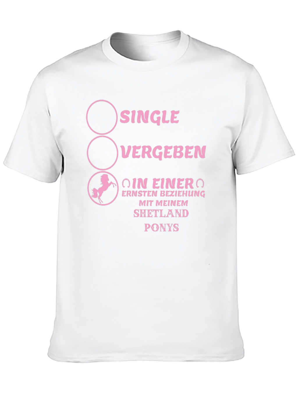 Shetland Pony Relationship Status Graphic Tee