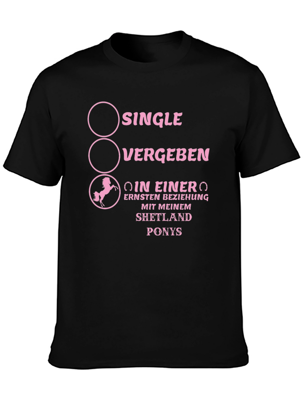 Shetland Pony Relationship Status Graphic Tee