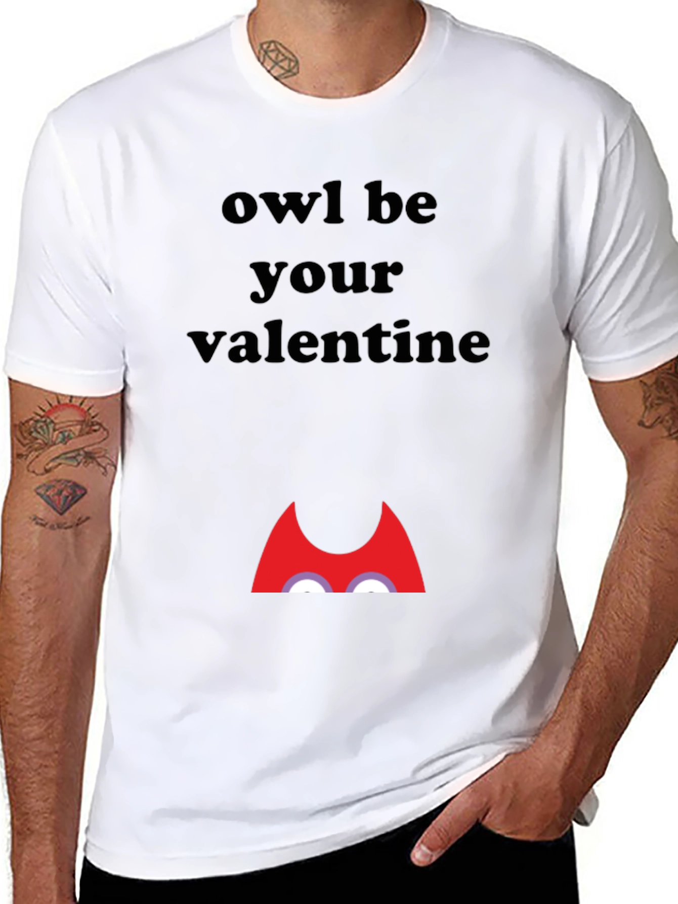 Owl Be Your Valentine Graphic T-Shirt