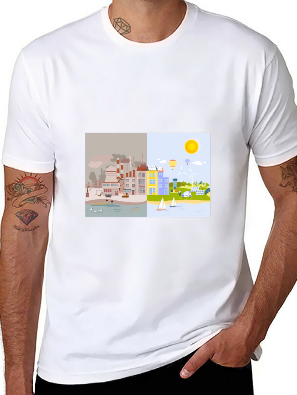 Eco-Friendly T-Shirt: Clean Energy Design