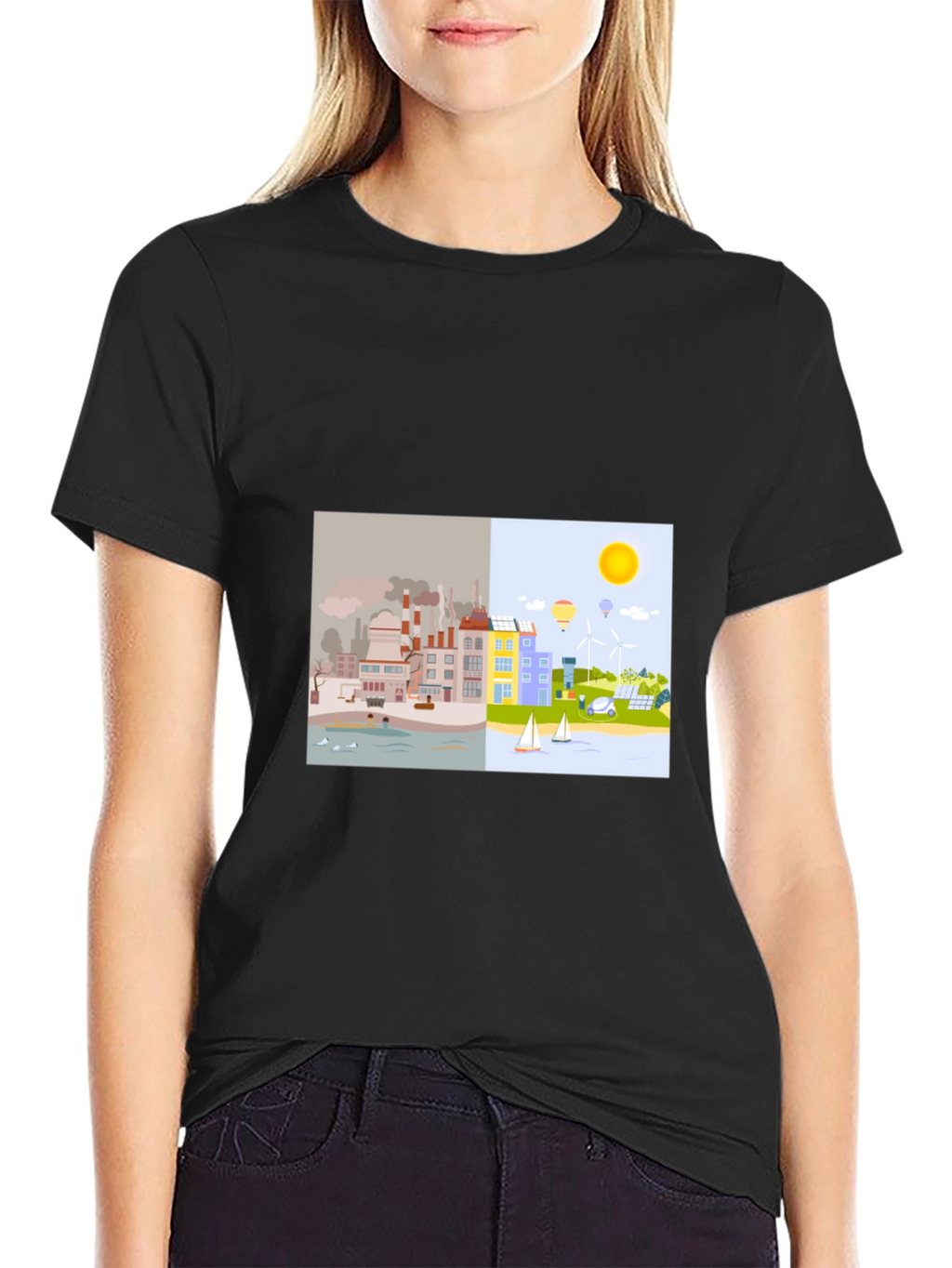 Eco-Friendly T-Shirt: Clean Energy Design