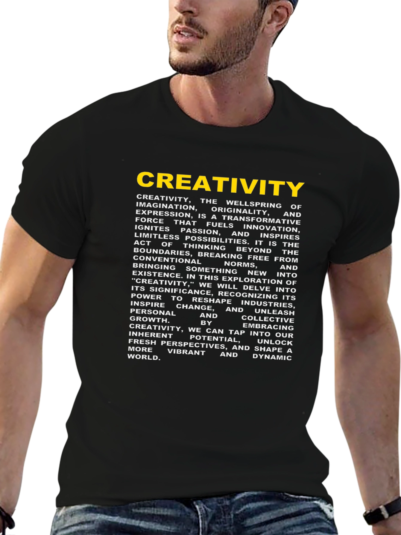 Creativity Graphic Tee - Black
