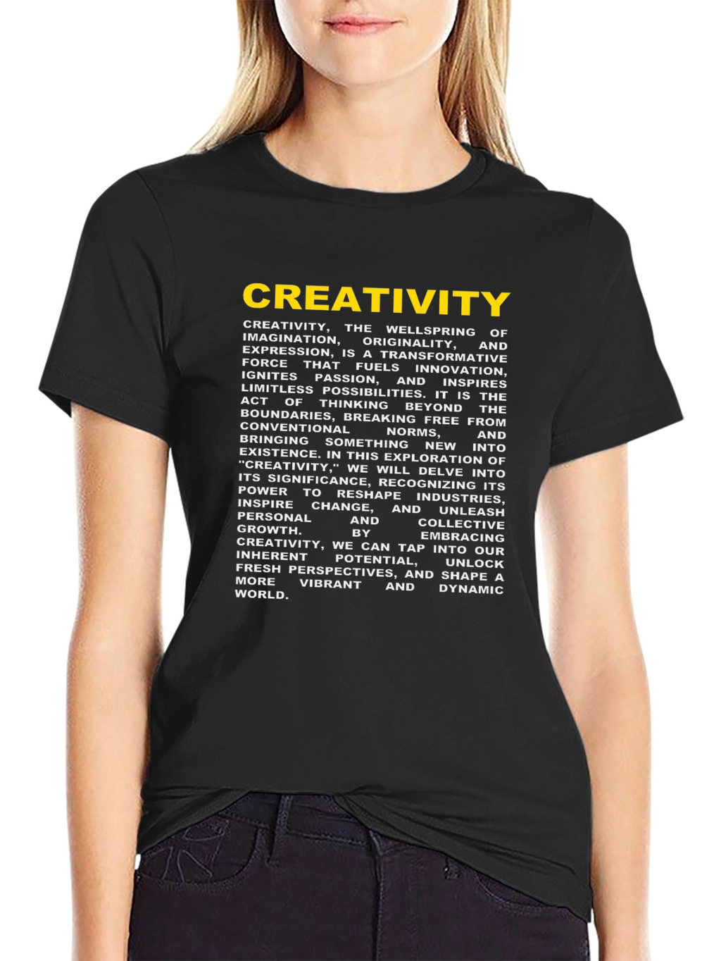 Creativity Graphic Tee - Black