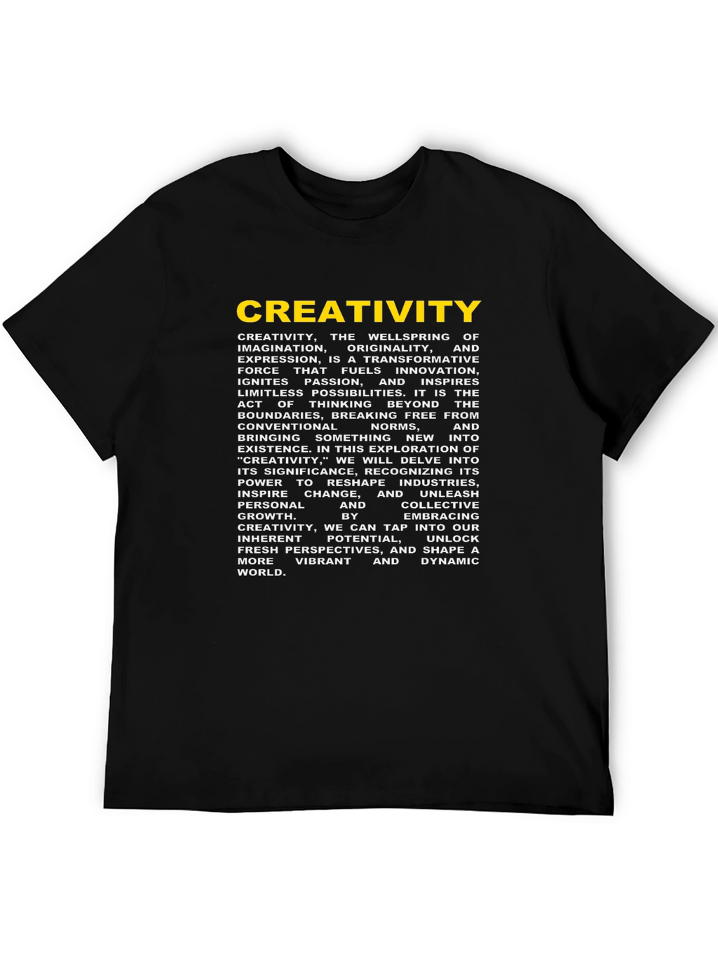Creativity Graphic Tee - Black