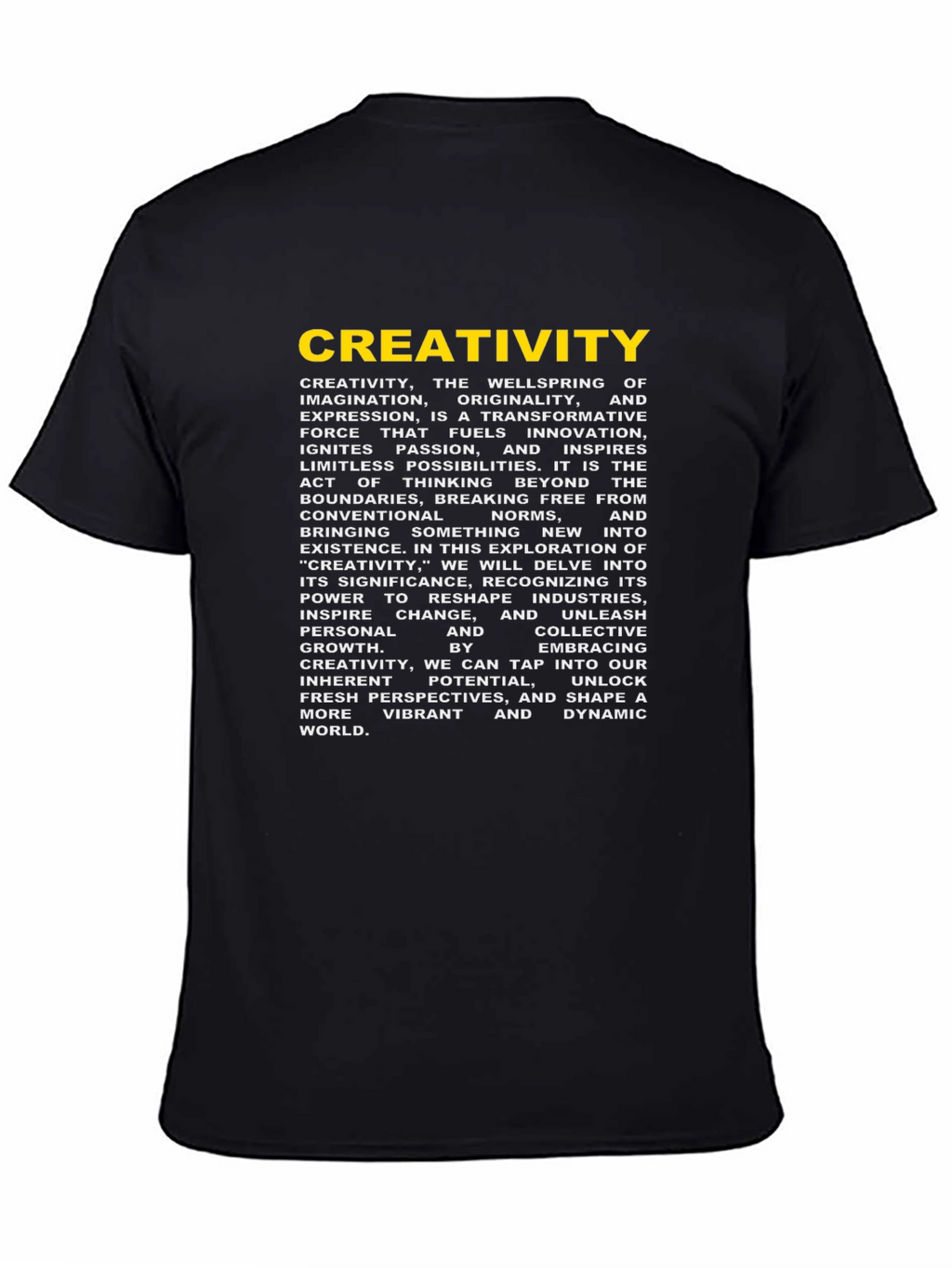 Creativity Graphic Tee - Black