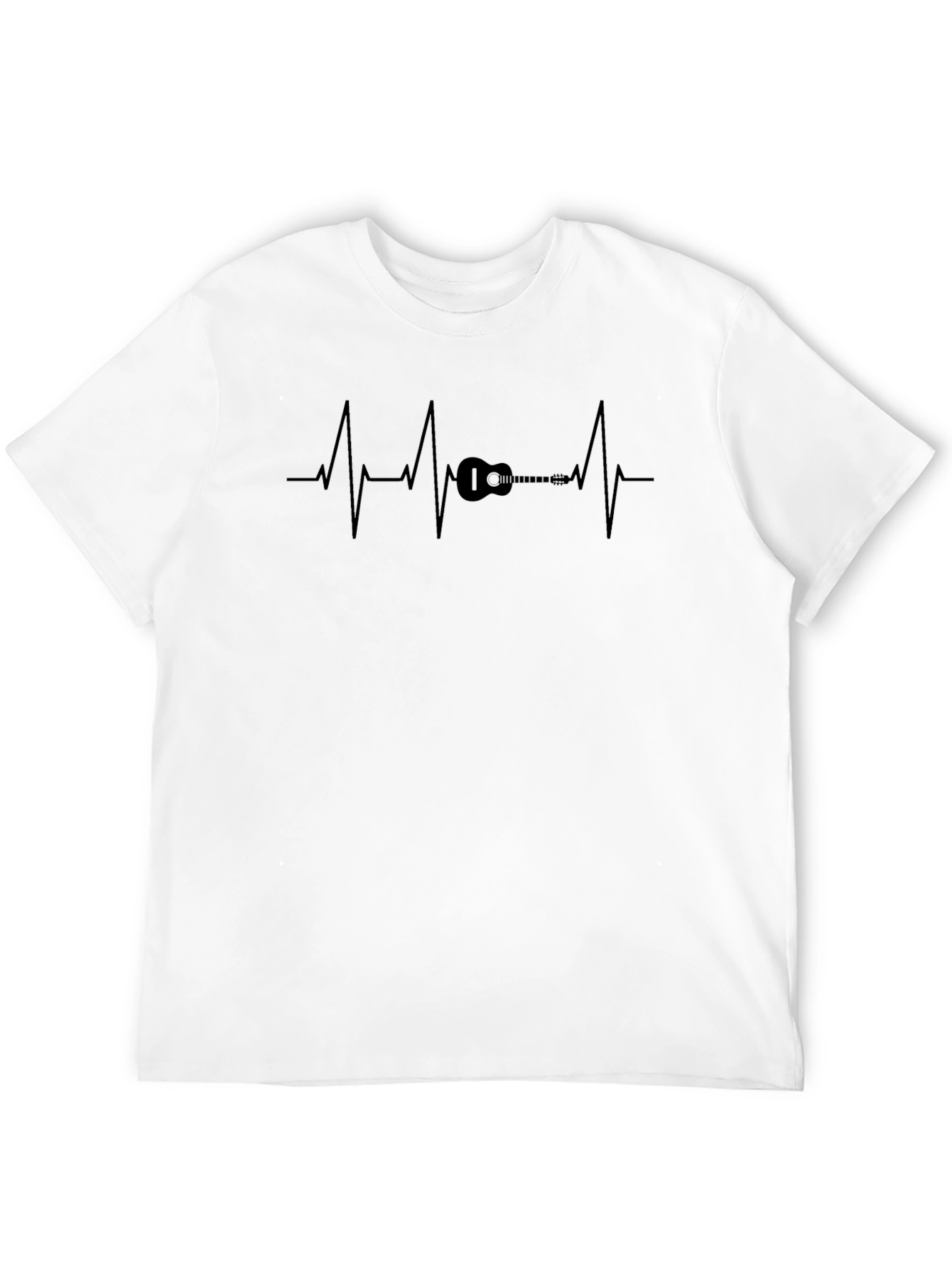 Ukulele Heartbeat T-Shirt - Music Lover Tee
