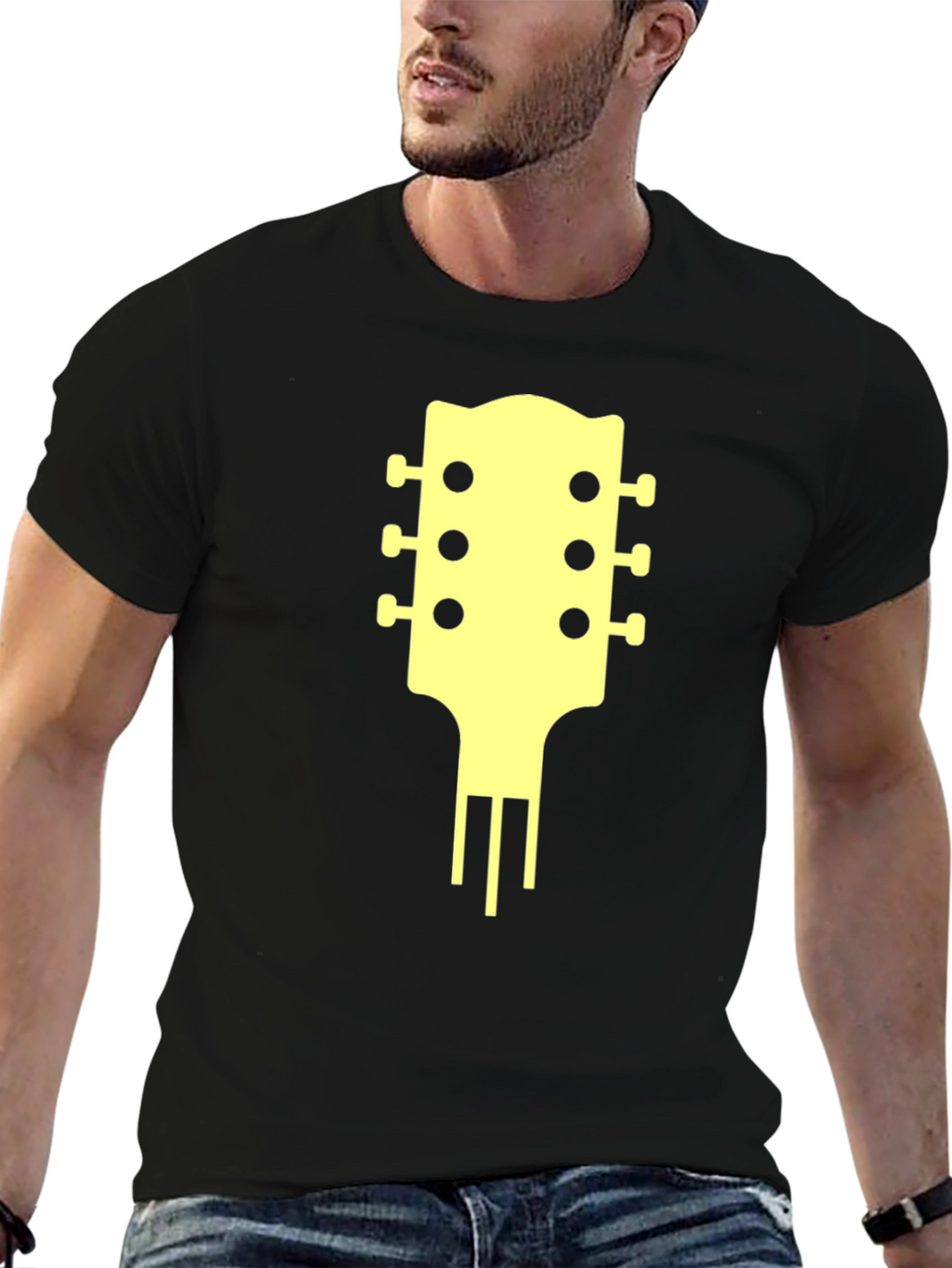 Guitar Headstock Graphic Tee