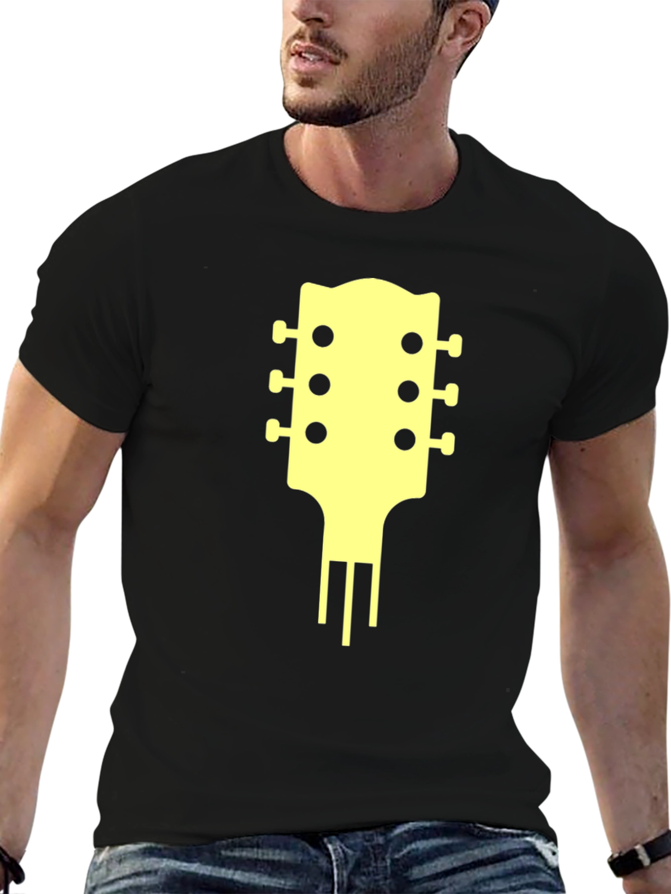 Guitar Headstock Graphic Tee
