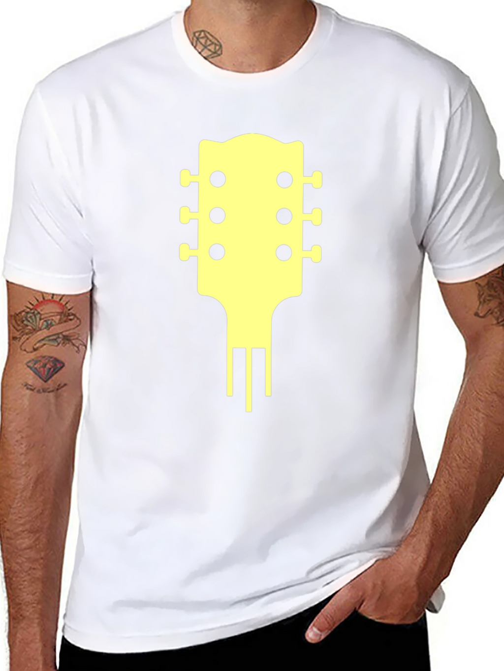 Guitar Headstock Graphic Tee