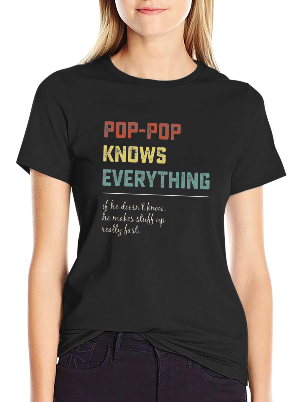 Pop-Pop Knows Everything Graphic T-Shirt