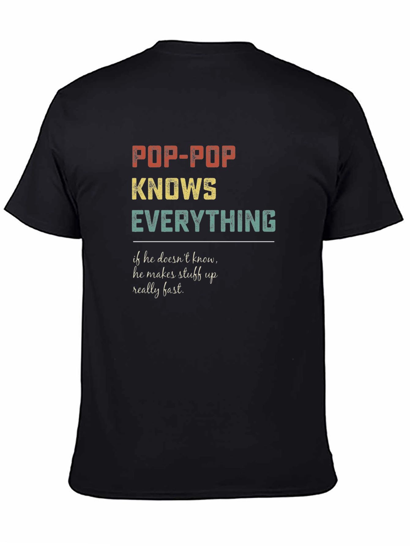 Pop-Pop Knows Everything Graphic T-Shirt