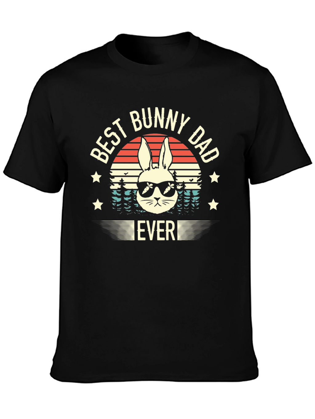 Best Bunny Dad Ever Graphic T-Shirt