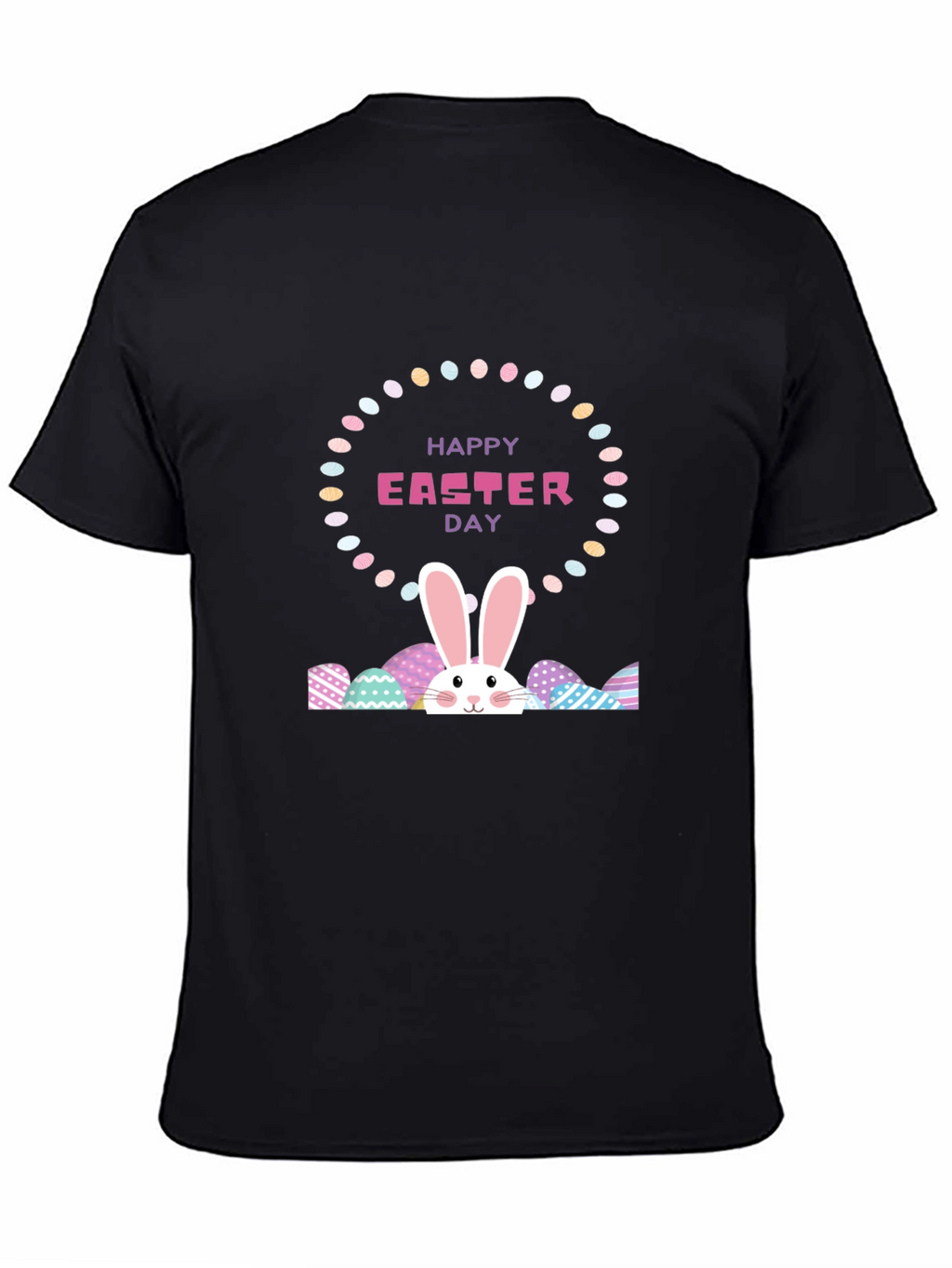 Happy Easter Day Black T-Shirt